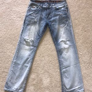 Men’s rock revival jeans 34w 32L